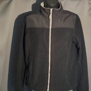 NWT Prince and Fox Small Black Fleece Jacket with Full zip
